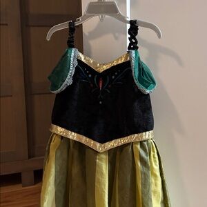 Princess Ana Black and Gold Dress with Green Accents